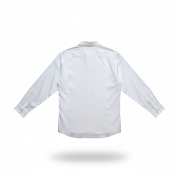 NWOT | Men's Classic White Long Sleeve Button Up Dress Shirt Business | 3XL - Picture 2 of 5